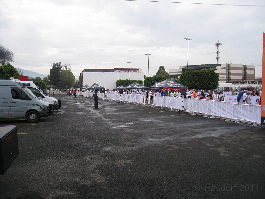 2011 Queretaro MX Half Marathon 180.JPG - The 2011 Queretaro Marathon on October 9. I was in town and was able to run the 21K, or 13.1 mile half marathon. The runners area after the finish line.